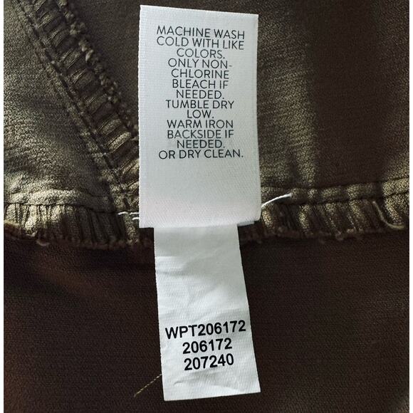 NEW J. Jill Pants Petite Large Dark Camel Corduroy Stretch Slim Light Academia - Picture 6 of 8